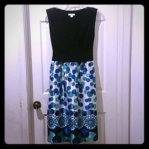 Dress Barn Blue medallion dress